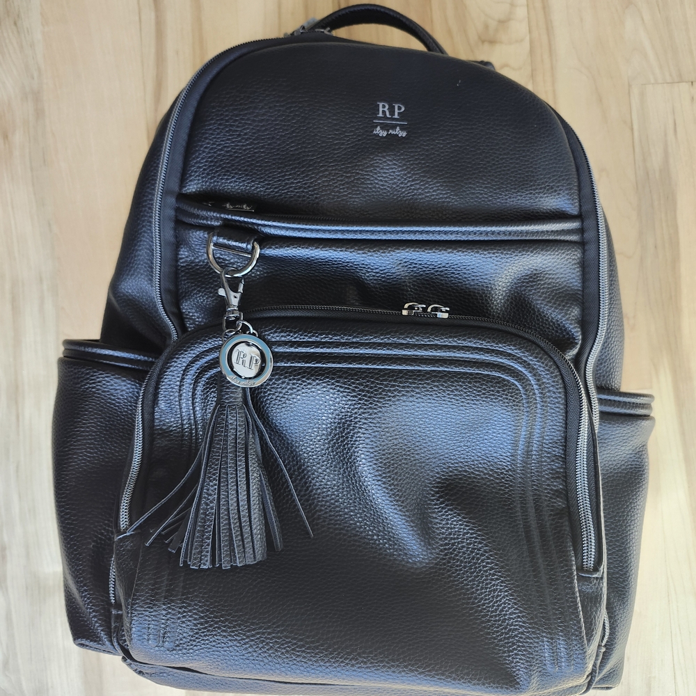 Itzy Ritzy Black Backpack Limited Edition Boss Diaper Bag RP Rachel Parcell